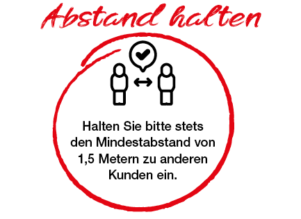 Hygienevorschriften 4 (Abstand halten)